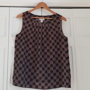 LOFT sleeveless blouse, Size M